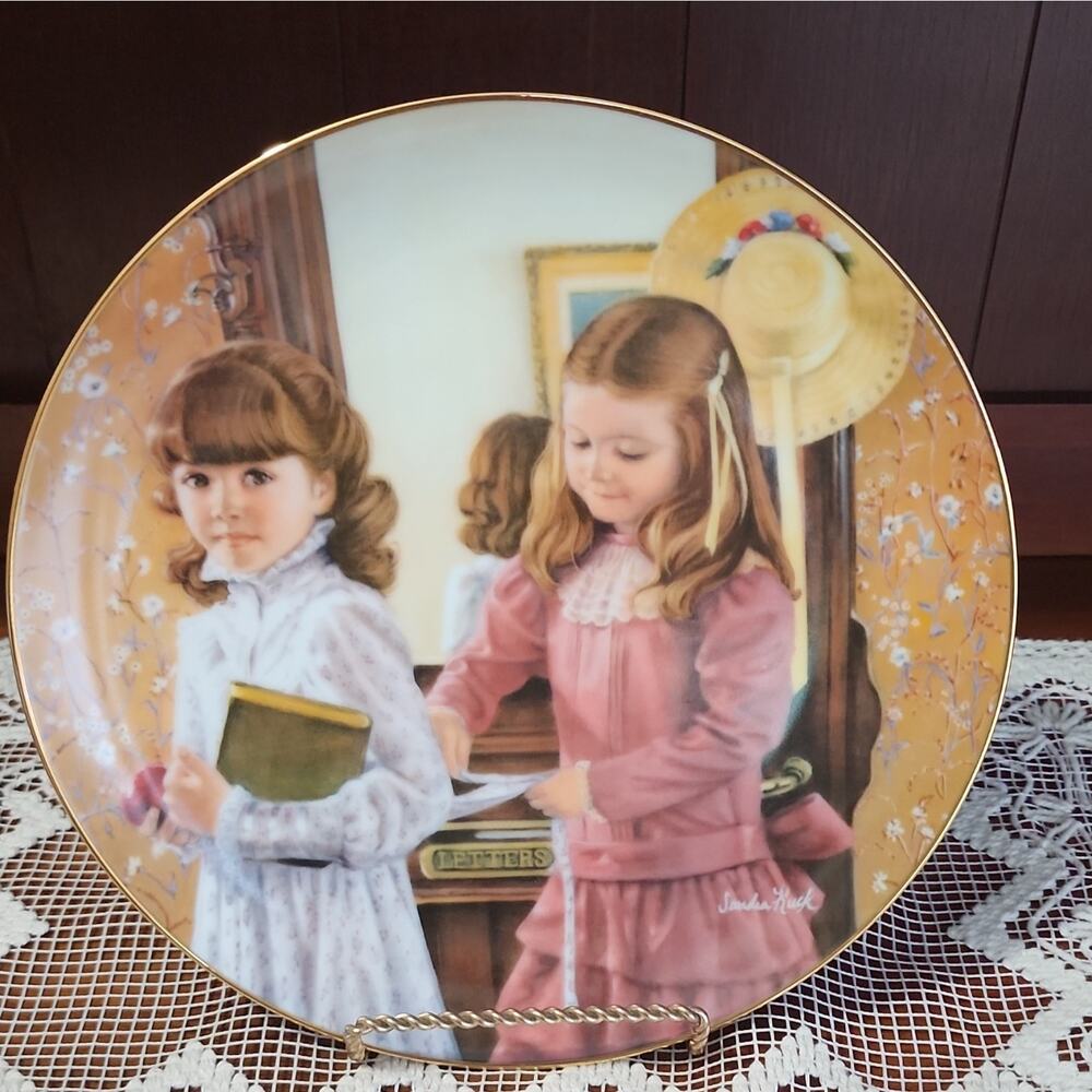 "School Days" September by Sandra Kuck, Reco A Childhood Almanac Plate MINT
